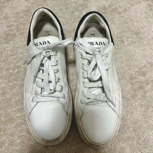 Prada White and Black Men's Sneakers